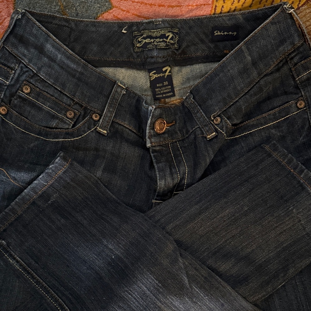 Seven7 Dark Blue Jeans